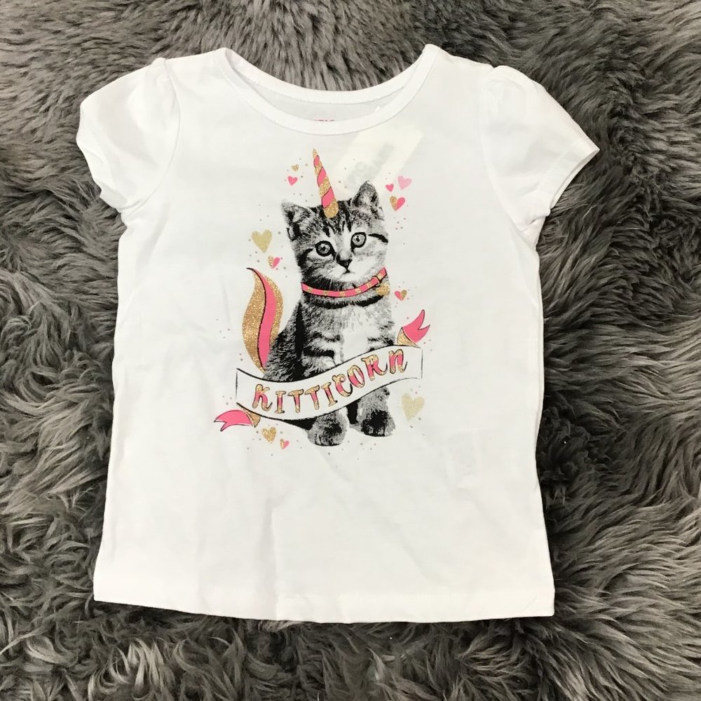 Epic Threads | Girl's " Kitticorn" T-shirt | White | Various Sizes